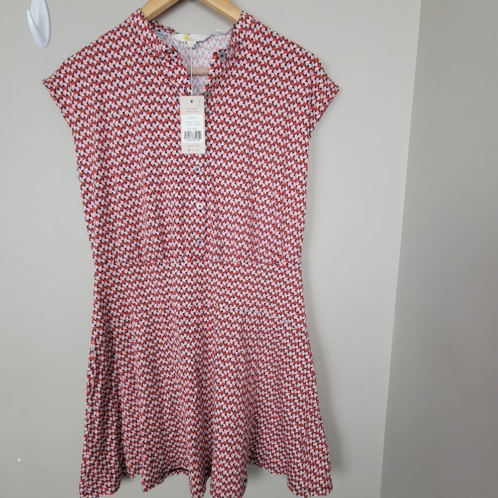 BODEN Easy Jersey Shirt Dress 8P